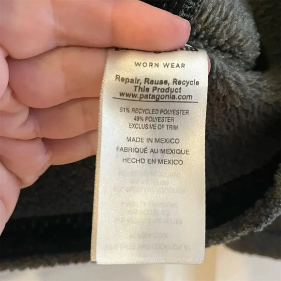 Patagonia Women's Snap-T Fleece Pullover Jacket XS Gray Mint Green - Picture 4 of 8